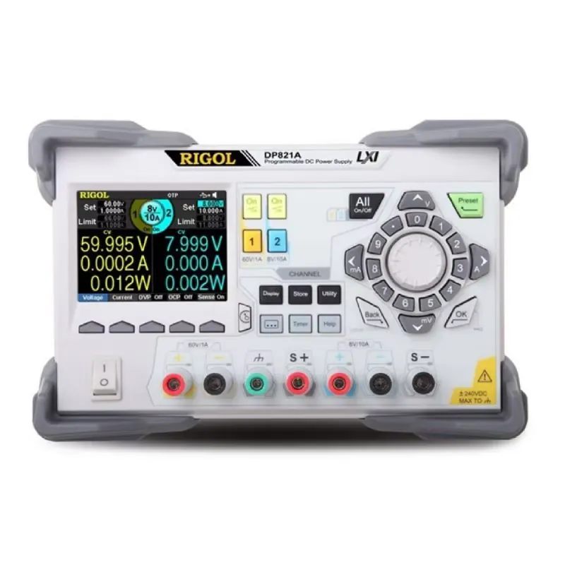 Programmable Dc Power Supply 60V 10A - แหล่งจ่ายไฟฟ้ากระแสตรงแบบตั้งโปรแกรมได้สองช่องสัญญาณ DP821A (140W 8V/10A และ 60V/1A)