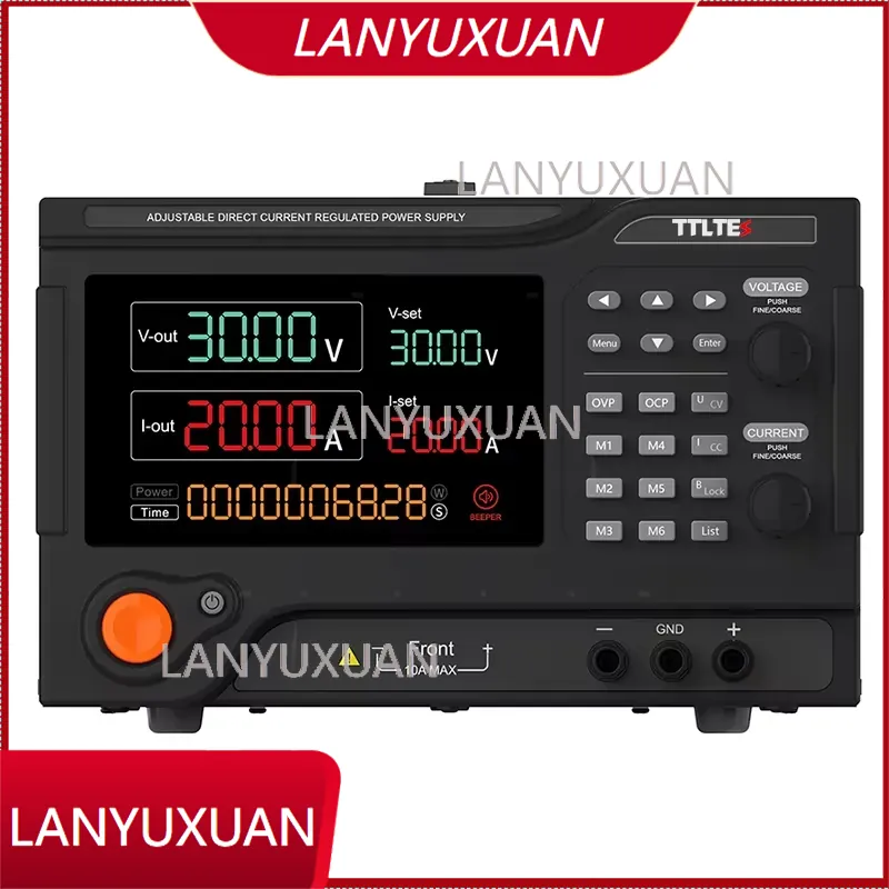 Programmable Dc Power Supply 60V 10A - TTLTES แหล่งจ่ายไฟแบบสวิตชิ่งปรับค่าได้ 60V DC แบบตั้งโปรแกรมได้ แรงดันไฟฟ้าขาเข้า
