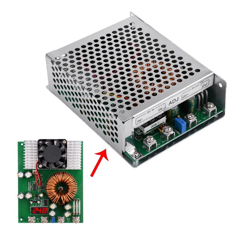 Step Down Dc Power Supply Module 1000W - 1000W 50A DC-DC บัคคอนเวอร์เตอร์ DC 25V-90V
