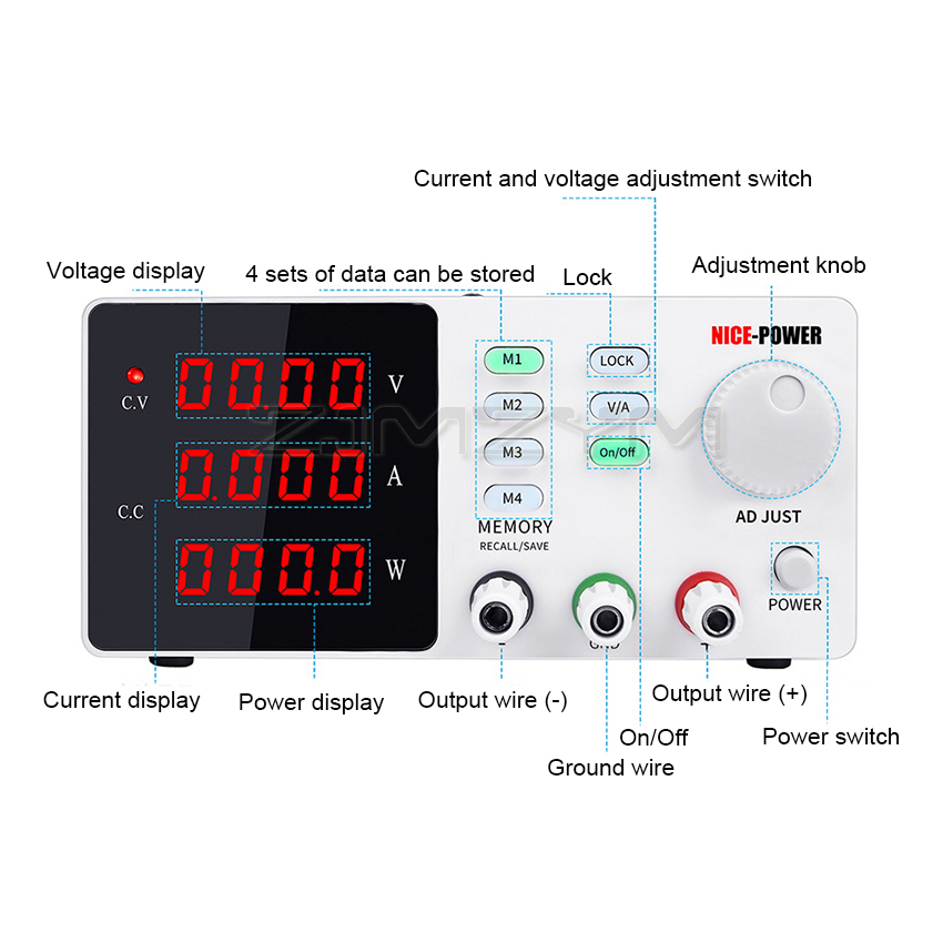 แหล่งจ่ายไฟแบบปรับค่าได้สำหรับ - High Precision Adjustable Lab Power Supply 120V 3A บทวิจารณ์และราคา