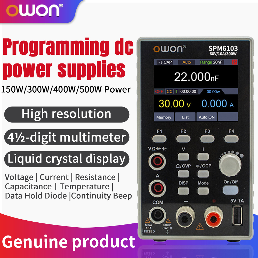 OWON SPM6103 เครื่องจ่ายไฟ DC  - Programmable Dc Power Supply 60V 10A บทวิจารณ์และราคา