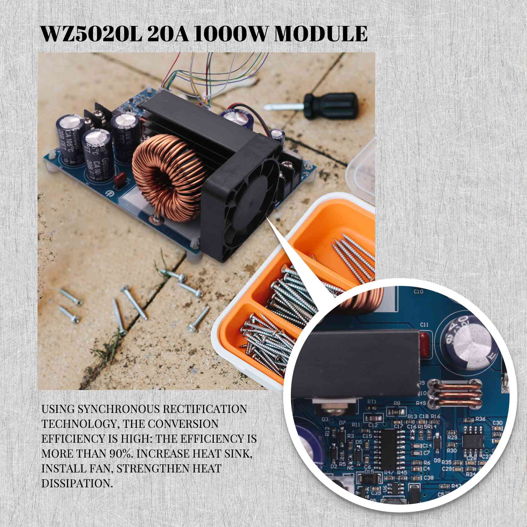 โมดูลแปลงไฟแบบ DC-DC รุ่น AC18 - Step Down Dc Power Supply Module 1000W บทวิจารณ์และราคา
